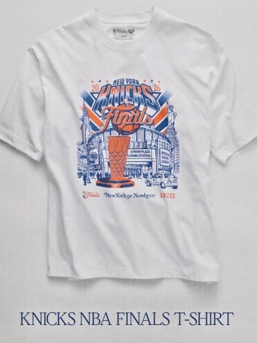 Limited New York or Nowhere (NYON) x New York Knicks 2026 Finals t-shirt S NEW